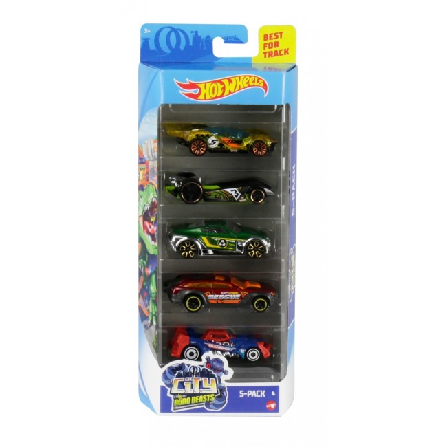 Набір з 5 и базових машинок Hot Wheels в ас 1806