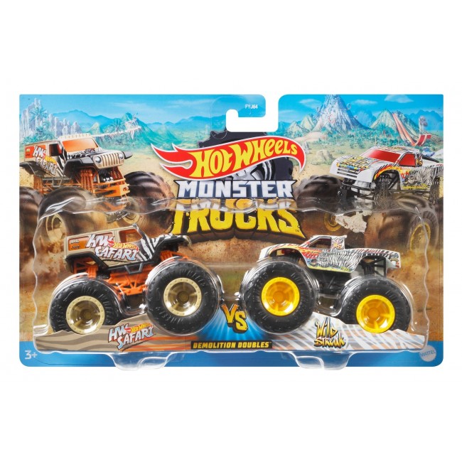 Набір із машинок позашляховиків серії Monster Trucks Hot Wheels в ас FYJ