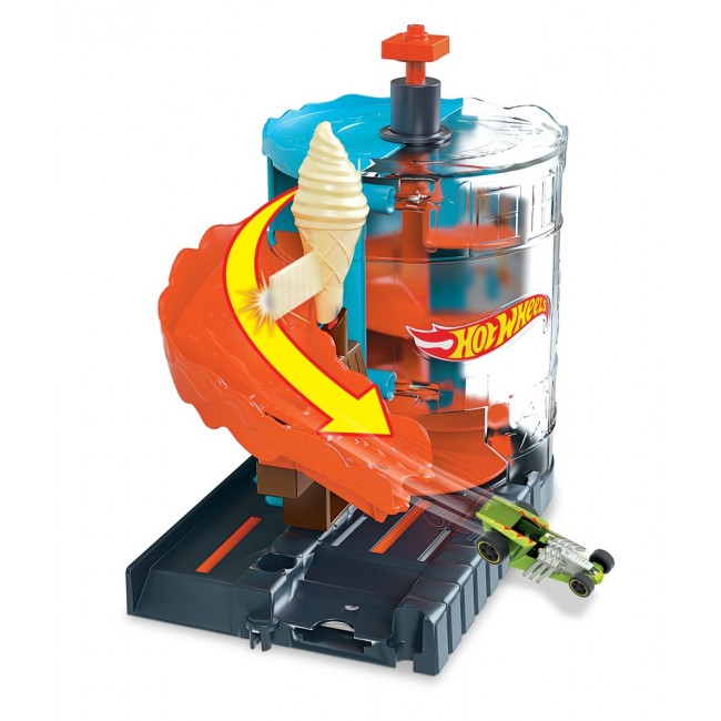 Ігровий набір Пригоди у магазині морозива Hot Wheels GJK74