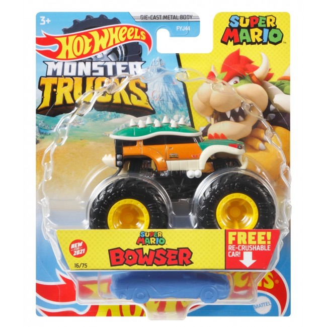 Базова машинка позашляховик серії Monster Trucks Hot Wheels в ас FYJ