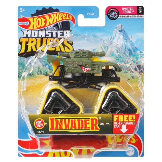 Базова машинка позашляховик серії Monster Trucks Hot Wheels в ас FYJ