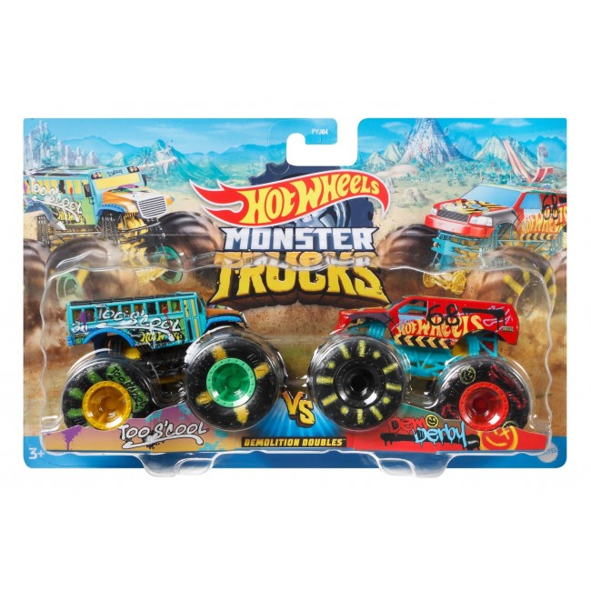 Набір із машинок позашляховиків серії Monster Trucks Hot Wheels в ас FYJ