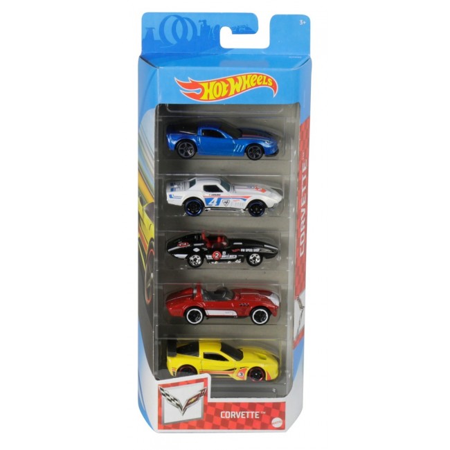 Набір з 5 и базових машинок Hot Wheels в ас 1806