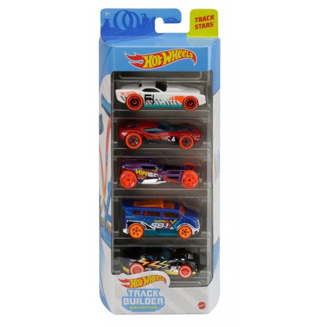 Набір з 5 и базових машинок Hot Wheels в ас 1806