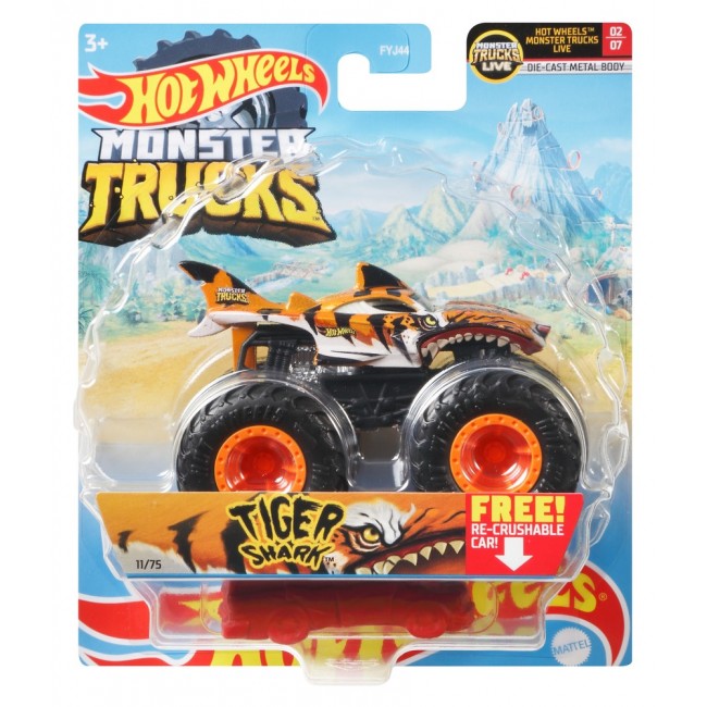 Базова машинка позашляховик серії Monster Trucks Hot Wheels в ас FYJ