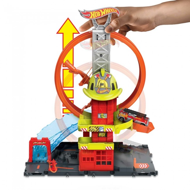 Ігровий набір Супер петля з пожежною станцією Hot Wheels HKX41