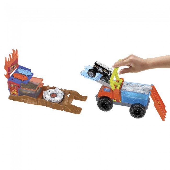 Ігровий набір Пожежний порятунок серії Зміни колір Monster Trucks Hot Wheels HPN73