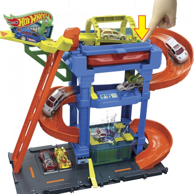 Ігровий набір Автомийка Шалені віражі Hot Wheels HTN80