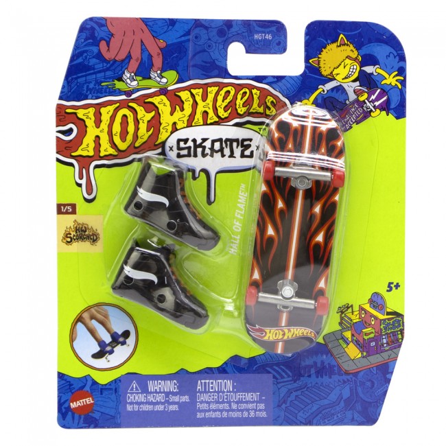 Скейт та взуття для пальчиків Hot Wheels в ас HGT