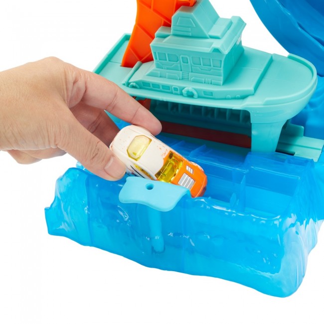Игровой набор Голодная Акула робот серии Измени цвет Hot Wheels GJL12