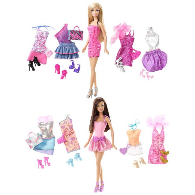 Лялька Barbie з набором "Мій гардероб"