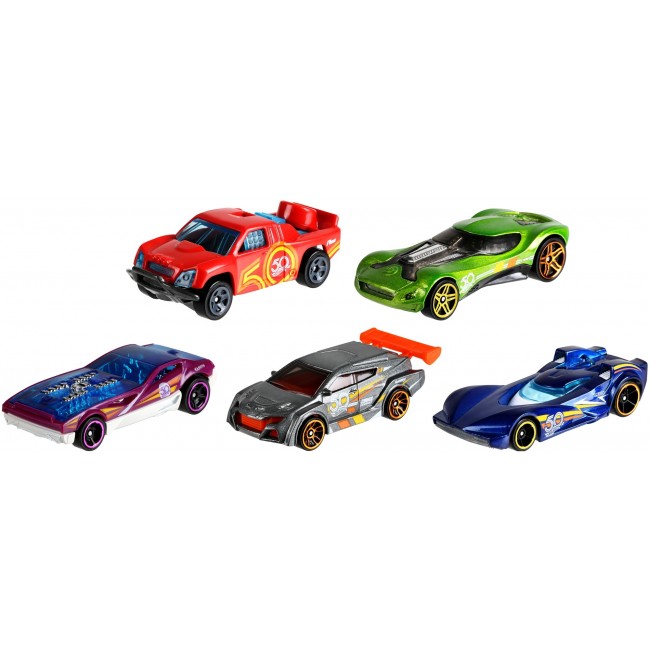 Набір з 5 машинок серії "50-річний ювілей" Hot Wheels в ас.