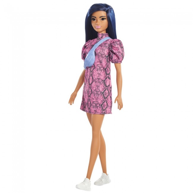 Лялька Barbie "Модниця" у сукні з принтом під зміїну шкіру