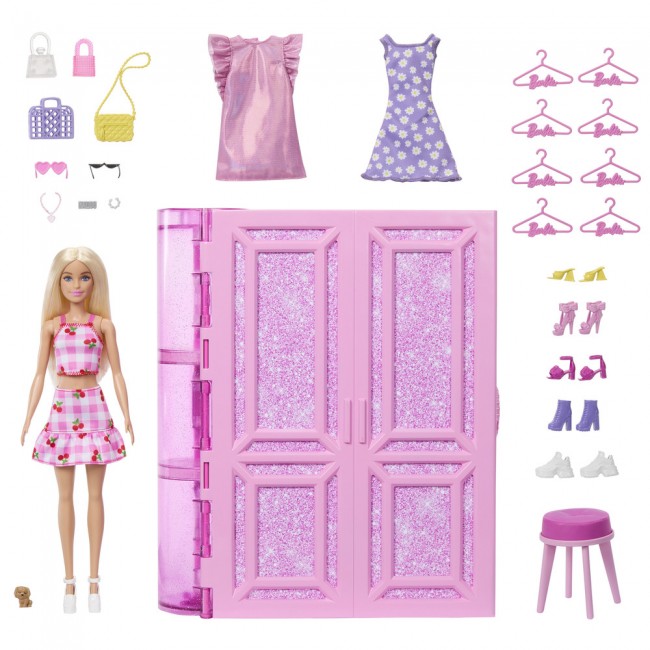 Стильна гардеробна Barbie з лялькою