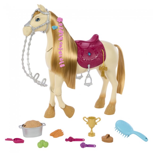 Інтерактивна конячка з аксесуарами для догляду Barbie