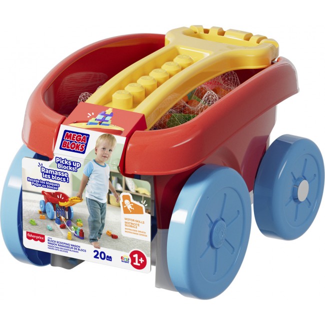 Ігровий візок для збирання кубиків Mega Bloks