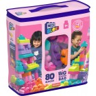 Конструктор рожевий у мішку (80 дет.) Mega Bloks