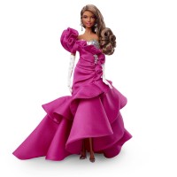 Колекційна лялька Barbie "Рожева колекція" з темним волоссям