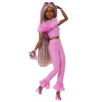 Лялька "Barbiecore" модниця у костюмі з пірʼям Barbie