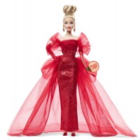 Колекційна лялька Barbie "Ruby Red" до 80-річчя Mattel - блондинка