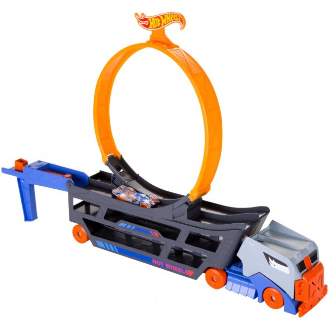 Грузовик-транспортер "Крутые трюки" обновл. Hot Wheels