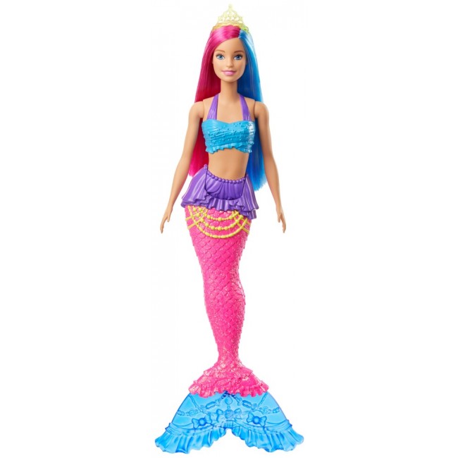 Русалка с красно-синими волосами серии Дримтопия Barbie