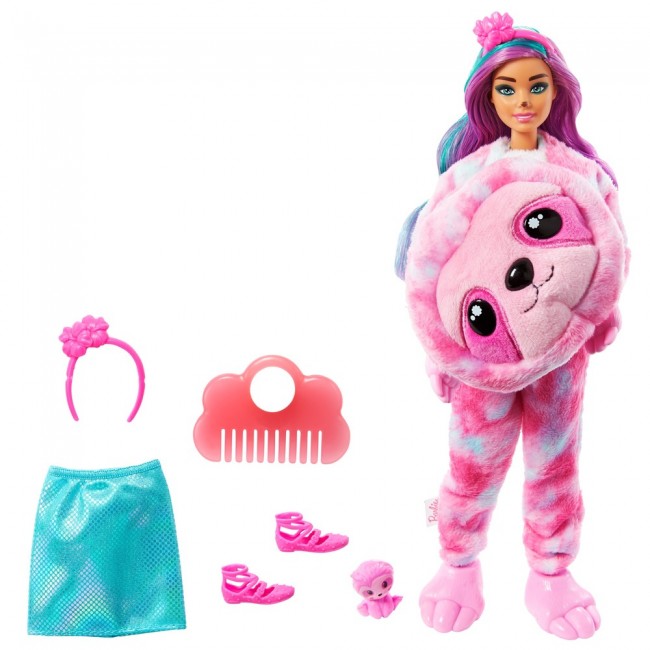 Кукла Barbie "Cutie Reveal" - милый ленивец