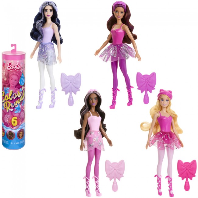 Кукла "Цветное перевоплощение" Barbie, серия "Балерина" (сюрприз)