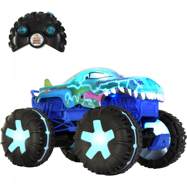 Увеличенная машинка-внедорожник 1:15 на радиоуправлении "Мега Рекс" Hot Wheels Monster Trucks