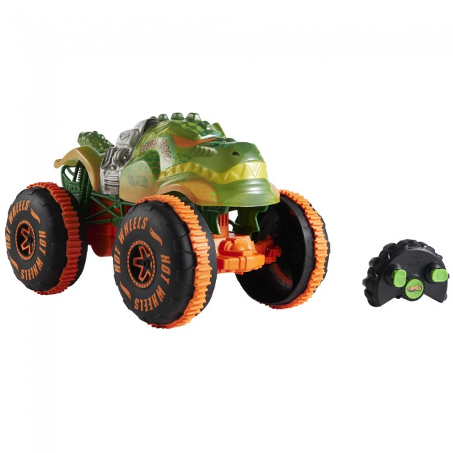 Увеличенная машинка-внедорожник 1:15 на радиоуправлении "Rageasaur" Hot Wheels Monster Trucks