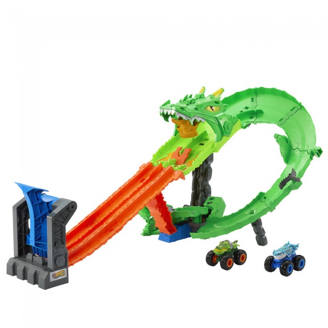 Игровой набор "Атака огненного Дракона" Monster Trucks Hot Wheels