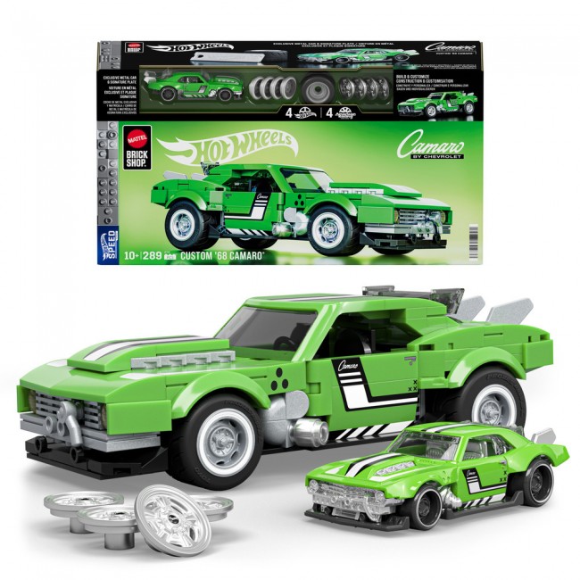 Коллекционная машинка-конструктор "Camaro" серии "Speed" Mattel Brick Shop