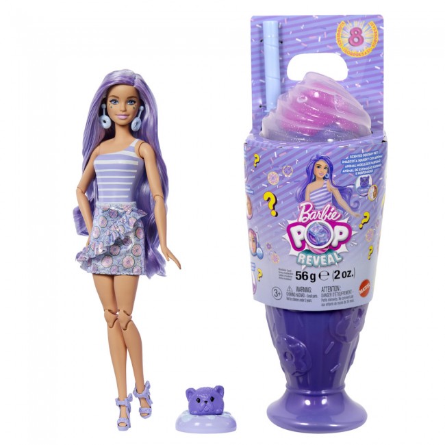 Кукла Barbie "Pop Reveal" серии "Любимые сладости" - сиреневый милкшейк