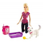 Набор Barbie с котенком серии "Уход за любимцами"