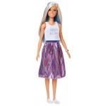 Кукла "Модница" с голубыми прядями Barbie
