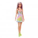 Кукла Barbie "Модница" в летнем радужном платье