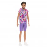 Кукла Кен "Модник" в винтажной толстовке с коротким рукавом Barbie
