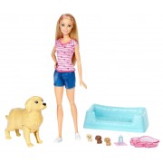 Набор с куклой Barbie "Малыши-щенята"