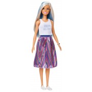 Кукла "Модница" с голубыми прядями Barbie