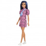 Кукла Barbie "Модница" в платье с принтом под змеиную кожу