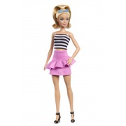 Кукла Barbie "Модница" в розовой юбке с оборками