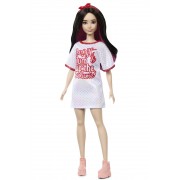 Кукла Barbie "Модница" в блестящем платье-футболке