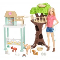 Игровой набор с куклой Barbie "Центр ухода за животными"