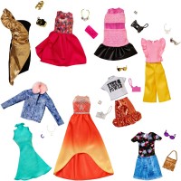 Набор модных нарядов для куклы Barbie в асс.