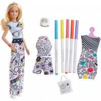 Набор Barbie x Crayola "Разукрашка одежды"