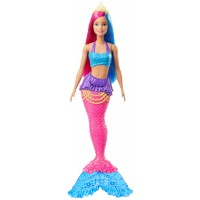 Русалка с красно-синими волосами серии Дримтопия Barbie