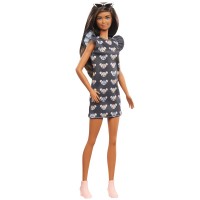 Кукла Barbie "Модница" в платье с милым мышиным принтом