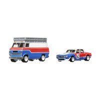 Коллекционная модель машинки ’70 Rover P6 Group 2 и транспортера HW Rally Hauler серии "Car Culture" Hot Wheels (FLF56/HKF45)