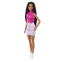 Кукла Barbie "Модница" в розовом топе с звездным принтом